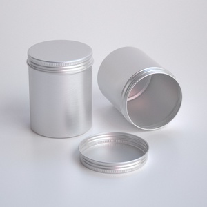 Envase Redondo de Aluminio de 200 ml/200 g para Alimentos, Lata de Aluminio para Pastillas, Lata Alta para Té con Tapa Deslizante - Product Image 1