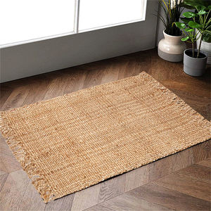 Rapis De Jute Demi Cercle Tapis Bronce Para <span class=keywords><strong>La</strong></span> Chambre En Osier A L'Interieur Salle Bain Tisse Fait Main Coucher Le Salon - Product Image 2
