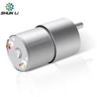 Moteur à engrenages CC miniature à faible bruit et couple élevé 5 Nm 37 mm 12 V 24 V CW/CCW avec encodeur