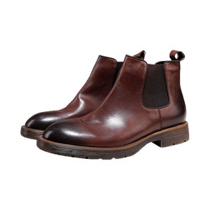 Botas de Tobillo de Cuero Genuino para Hombre, Estilo Vintage, con Suela Gruesa, para Negocios, Novedad 2026 - Product Image 5