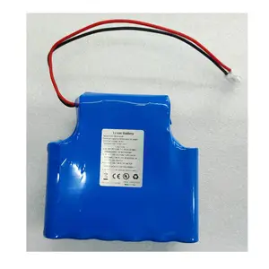 Icr18650 bateria de íon de lítio, 3.7v 2200mah 4s4p 14.8v 8800mah com bms para chovet led prolongadores bastão inteligente