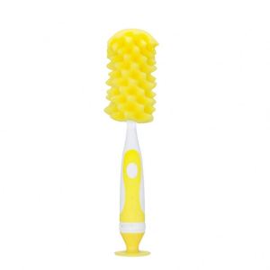 Factory Custom Silicone Baby Bottle Brush Set Long <b>Handle</b> Nylon <b>Sponge</b> Cup Brush Nipple Brush Customizable Cleaning Tool - Product Image 4