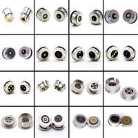Connecteurs magnétiques Pogo Pin à ressort pour PCB, mâles et femelles, circulaires, 4, 5, 6, 8, 10, 11 mm, 5V2A, pour batterie USB, personnalisables en or