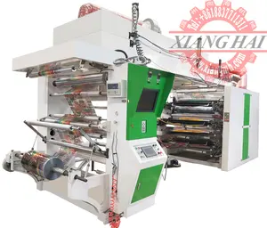 6 color paper plastic film PE BOPP Non-woven PP woven CI Central Drum Flexo Printing Machine