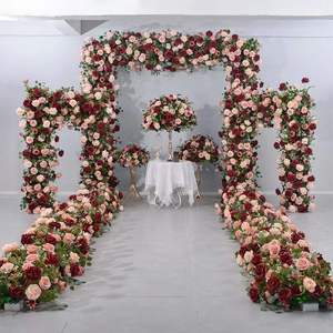 Photo Booth backdrop hoa nhân tạo DIY sắp xếp đám cưới sừng vòm tùy chỉnh thiết kế thanh lịch và Styling trang trí nội thất - Product Image 5