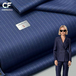 Nhà Máy Bán Buôn Tr Kiểm Tra Vải Tùy Chỉnh Tiếng Anh Selvage Ý Tr Suiting Vải Cho Người Đàn Ông Của Phù Hợp Với Quần 20% Viscose - Product Image 1