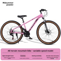 Sepeda Gunung untuk Dewasa Remaja Rem Cakram Ganda Kecepatan Variabel Peredam Kejut Velg Aluminium Alloy Rangka Baja Karbon Tinggi
