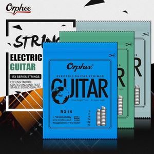 Orphee-cuerdas de Metal <span class=keywords><strong>para</strong></span> <span class=keywords><strong>guitarra</strong></span> eléctrica, juego de cuerdas Serie RX, acero al carbono Hexagonal, 6 cuerdas <span class=keywords><strong>para</strong></span> piezas de <span class=keywords><strong>guitarra</strong></span>, instrumento Musical - Product Image 3