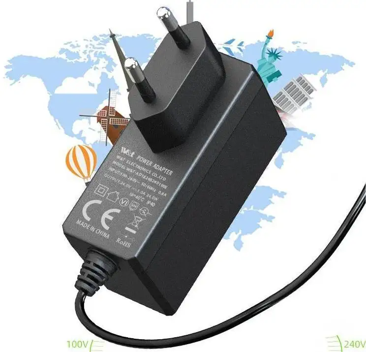 Adaptador de corriente de conmutación de CA CC de montaje en pared de 5V 1A de carga súper rápida de viaje eléctrico adaptador de corriente de voltios CC DE LA UE adaptador de corriente de 5V 1a