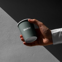 Gobelet en papier à paroi simple jetable, imprimé sur mesure, personnalisé, en gros, robuste, biodégradable, 6oz 8oz 9oz 12oz