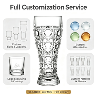 Verre à double paroi transparent de 550 ml avec base épaisse pour bière artisanale, lager, bière artisanale, compatible lave-vaisselle, pour la maison, le bar, le pub