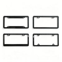Cadre de plaque d'immatriculation en plastique ABS standard américain BOLONG, 12x6 pouces, support de plaque d'immatriculation de voiture, logo personnalisé, cadre de plaque d'immatriculation vierge