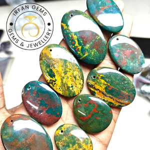 100%Natural High Grade Quality Bloodstone Cabochon Wholesale Price Lot Handmade Bloodstone Jewelry Making Stone Bloodstone - Product Image 1