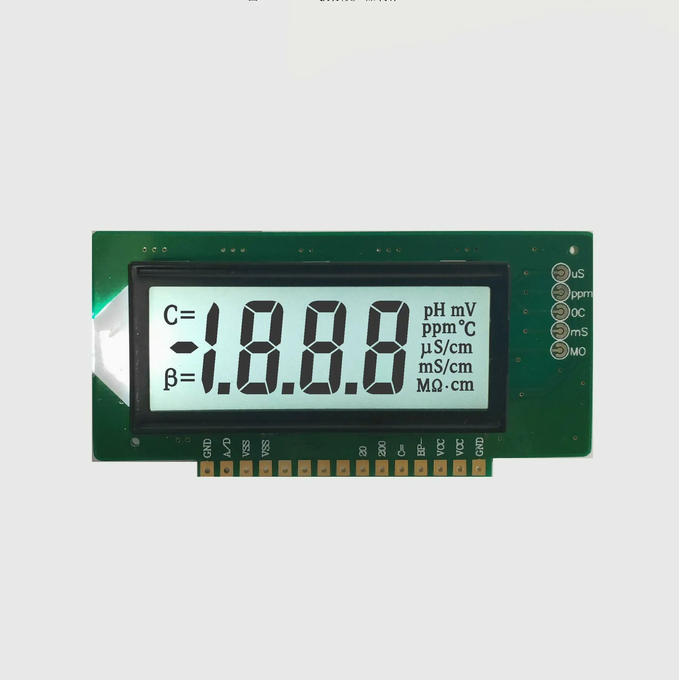 7 segment lcd with led backlight 3 digit lcd display SW7106D controller static driving 3V power supply with touch keys