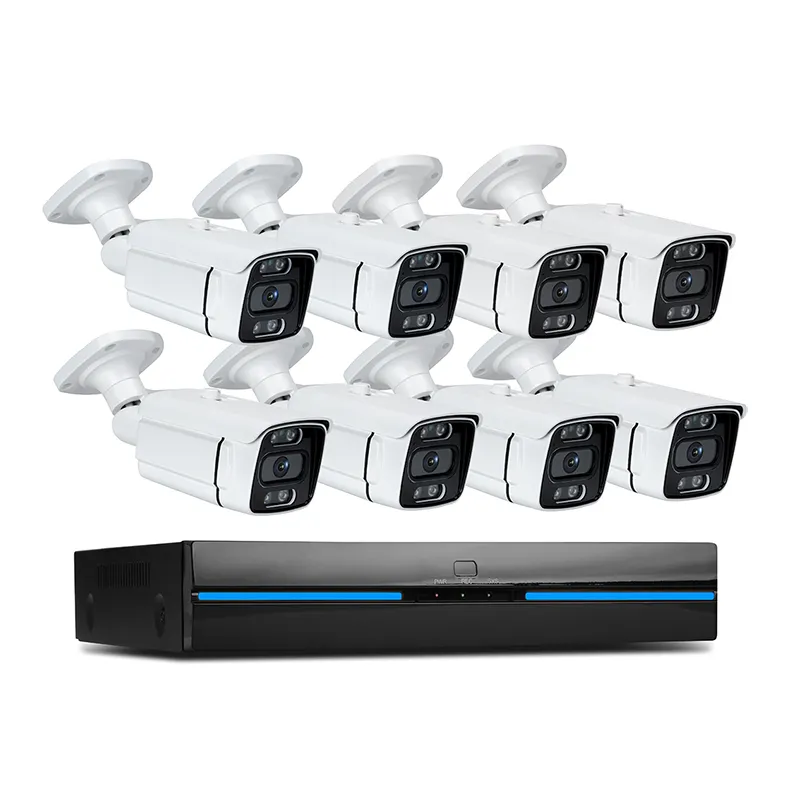 OEM 8CH CCTV-Kit Wireless Home Security CCTV-Kamerasystem Video überwachung 5MP Wireless Outdoor POE IP-Netzwerk kamera NVR-Kit