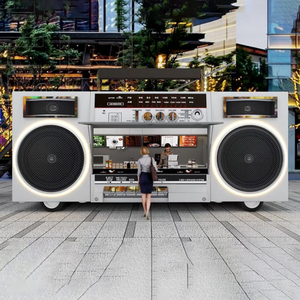 Fonografo di grandi dimensioni, FOOD Bus, bar creativo Mobile, strada commerciale all'aperto, flusso di traffico, CHECK-IN e carrozza ristorante - Product Image 2