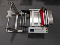 Machine automatique de découpe et de thermoscellage de film PE 750W 34m/min, découpeuse de rouleaux en feuilles de 300mm pour l'emballage alimentaire