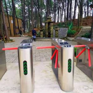 Thép không gỉ Swing rào cản cổng kiểm soát truy cập turnstiles Hệ thống nhận dạng khuôn mặt cho văn phòng Thư Viện Quản Lý đám đông - Product Image 6