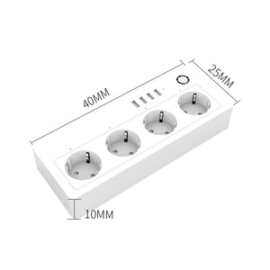 Tira de alimentación de la UE con enchufe de extensión USB, tira de Alimentación inteligente, <span class=keywords><strong>torre</strong></span> de luz LED, 3 USB, enchufe de la UE - Product Image 3