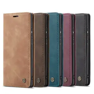 CaseMe Anti-Shock TPU Back Cover Leather Phone Case for Samsung M30S M51 M42 PU Cover for Samsung S21fe A12 A32 4G Wallet Case