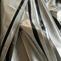Rouleau de bâche en PE haute résistance, bâches de protection imperméables en HDPE pour toiture de conteneur de 40 pieds, construction de bâtiments
