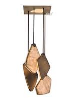 Collection de luminaires de luxe NHB-P050: lustres, lampes suspendues en albâtre et appliques murales pour l'hôtel et la décoration intérieure