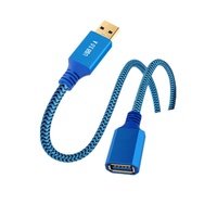 Cable de Extensión USB 3.0 Macho a Hembra, Carcasa de Aluminio, Conexión de Datos, Cable de Transmisión de Alta Velocidad para Ratón, Teclado, Impresora