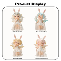 Figurine Annie Baby White Moon Starry River, élégante poupée en résine à oreilles de lapin, ornement de collection, jouet artistique pour collection ou cadeau