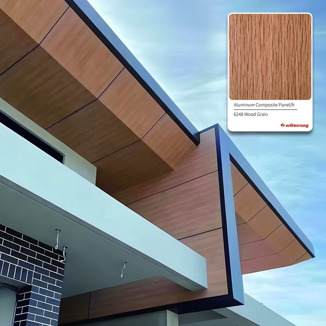 New Modern Light Weight Anti-Static Aluminum Composite Cladding Panels Hotel Use Fireproof Fire Rating A2/B1 Antibacterial