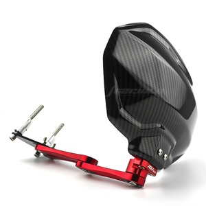 واقي رذاذ خلفي من الكربون للدراجات النارية مع حامل CNC من البلاستيك ABS لإكسسوارات هوندا ADV160 - Product Image 2