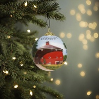 Boules de Noël personnalisées en verre soufflé, imprimées UV, peintes sur mesure, pour décorations de sapin de Noël et fêtes de fin d'année