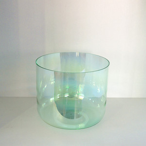 Suono curativo pavone verde luce cosmica cristallo canto ciotola Chakra nota ottava 3 ° 4 ° quarzo ciotole da canto - Product Image 2