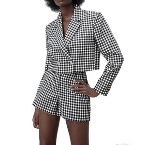 Personnaliser une nouvelle mode Blazer court à manches longues Femme Blazers courts - Product Image 1