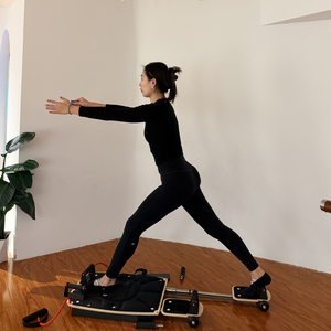 Máquina de <span class=keywords><strong>Pilates</strong></span> Reformer Portátil y Plegable para el Hogar, Cama Pequeña para Ejercicios de Cintura y <span class=keywords><strong>Abdomen</strong></span>, Venta al por Mayor de Artículos de Fitness - Product Image 2