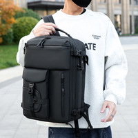 Sac à dos d'affaires unisexe haut de gamme, grande capacité, imperméable, en tissu Oxford, avec compression sous vide pour ordinateur portable