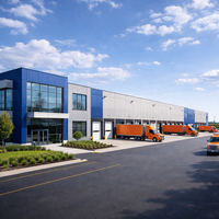 Edificios de estructura de acero prefabricados de gran envergadura Fábrica industrial Taller de oficina Taller de plantas de almacén de metal prefabricado