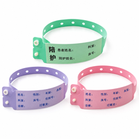 Pulsera RFID UHF de PVC Reutilizable, Impermeable y Personalizable, Ajustable, para Identificación de Pacientes y Seguimiento Médico en Hospitales