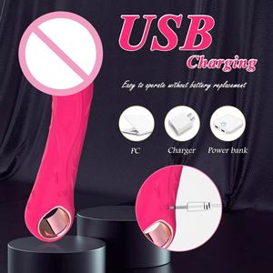 Großhandel Bestseller Weiblicher Masturbator Sexprodukte G-Punkt Klitoris Nippel Silikon Dildo Vibrator - Product Image 4