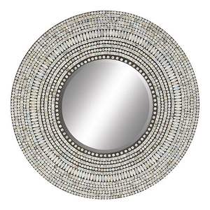 Unique Design Home Decorators Collection Mother of Pearl <b>Mosaic</b> Inlay Wall Decorative <b>Mirrors</b> Hanging <b>Mirror</b> Handcrafted - Product Image 1