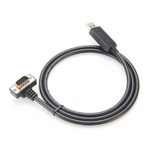 Câble série <span class=keywords><strong>USB</strong></span> 2.0 mâle vers RS232 <span class=keywords><strong>DB9</strong></span> mâle à angle droit avec puce FTDI, câble adaptateur de transfert de données rapide - Product Image 4