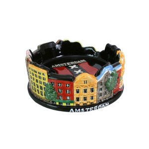 ที่เขี่ยบุหรี่เรซิ่นแบบกำหนดเอง สไตล์เยอรมัน ดรอซเดิน ของที่ระลึกจากเมือง สถานที่สำคัญ อาคาร ชายหาด รูปเต่า ปลา จิ้งจก - Product Image 2