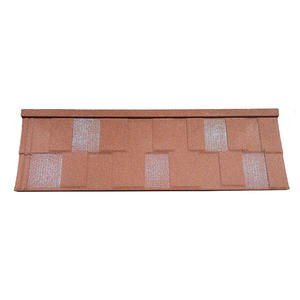 Matériaux de toiture de bâtiment de bonne qualité Tuiles de bardeaux d'acier enduits de pierre de couleur de résine synthétique - Product Image 4