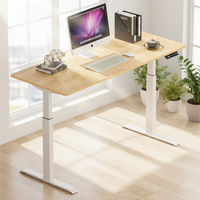 [En gros] Bureau de travail électrique moderne réglable en hauteur pour la maison - Bureau informatique en bois massif pour SOHO et télétravail