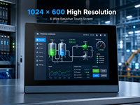 Monitor HMI PLC USB Mochuan MC-H070S de 7'' con Pantalla Táctil LCD para Control de Automatización Industrial Modbus, Resistente a LED, en Oferta