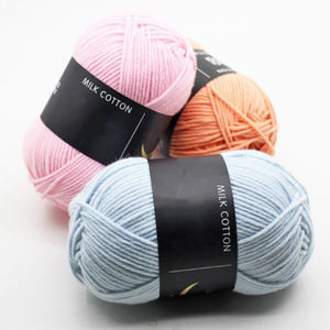 Jp Eenvoudige Stijl Draagbare Melk Katoen Breien Garen Voor Hand Weven Garen - Product Image 3