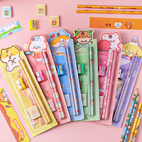 Lot de 5 crayons standard pour enfants, papeterie pour dessin et croquis, vente en gros