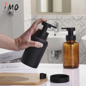 Botella desinfectante de manos esmerilada de 500ml con bomba de espuma, pulverizador, champú grueso y botella de embotellado de loción para máscara de ojos - Product Image 5