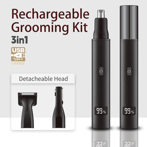Mini <span class=keywords><strong>rasoir</strong></span> à cheveux 3 en 1 <span class=keywords><strong>rasoir</strong></span> à barbe Rechargeable <span class=keywords><strong>nez</strong></span> corps tondeuse professionnelle sans fil <span class=keywords><strong>oreille</strong></span> et <span class=keywords><strong>nez</strong></span> tondeuse à cheveux pour homme - Product Image 2