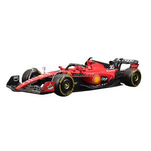 <span class=keywords><strong>Burago</strong></span> 1:24 SF23 SF24 <span class=keywords><strong>F1</strong></span> Modèle de voiture de simulation en métal moulé sous pression # 16 # 55 figurines miniatures avec vitrine - Product Image 1