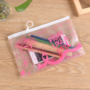 Bolsa de maquillaje para cosméticos, nuevo diseño, impermeable, mate, <span class=keywords><strong>unicornio</strong></span>, esmerilado, logotipo personalizado, transparente, pvc, ziplock - Product Image 4